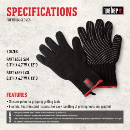 Weber Premium High Temperature Gloves 6535