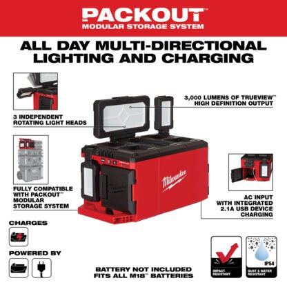 Milwaukee 2357-20 M18 Packout Light/Charger