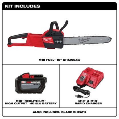 Milwaukee 2727-21HD 16" M18 Fuel Chainsaw Kit