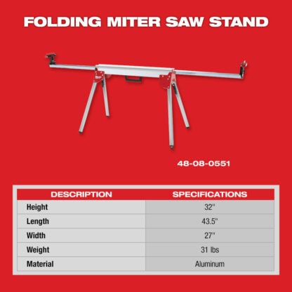 Milwaukee 48-08-0551 Folding Miter Saw Stand