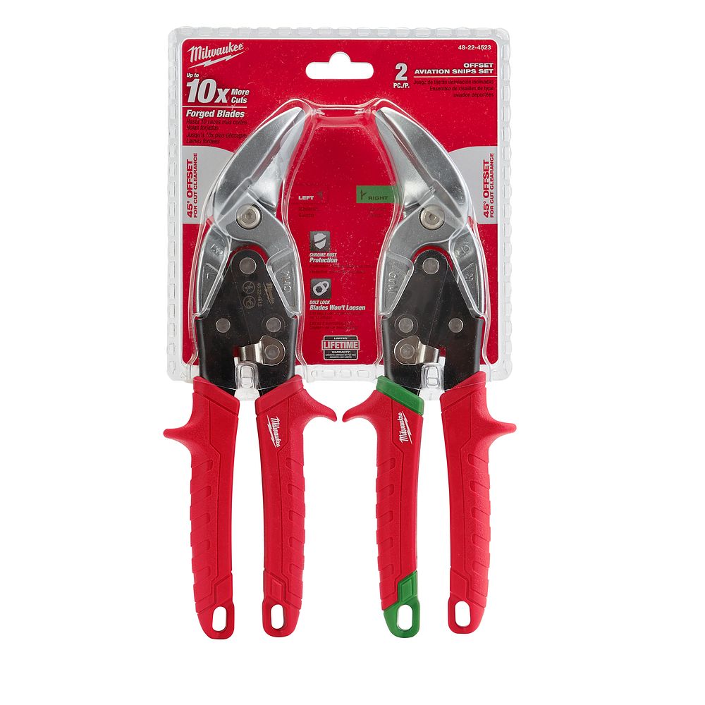 2-Piece Offset Aviation Snip Set - Preston Hardware