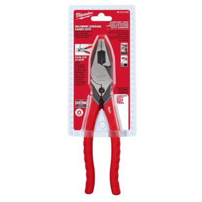 9 in. High Leverage Lineman's Pliers with Crimper