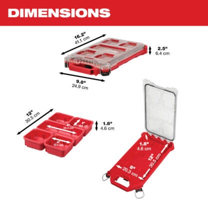 Milwaukee 48-22-8436 Packout Low-Profile Compact Organizer