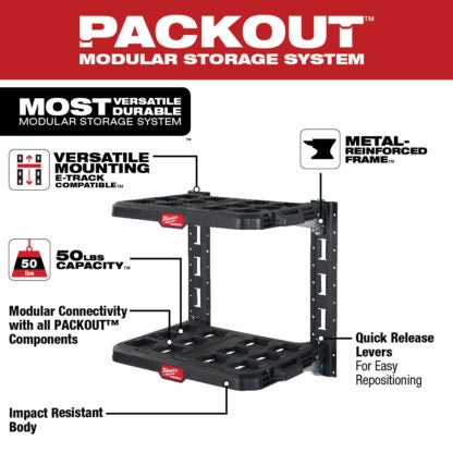 Milwaukee 48-22-8480 Packout 2-Shelf Racking Kit