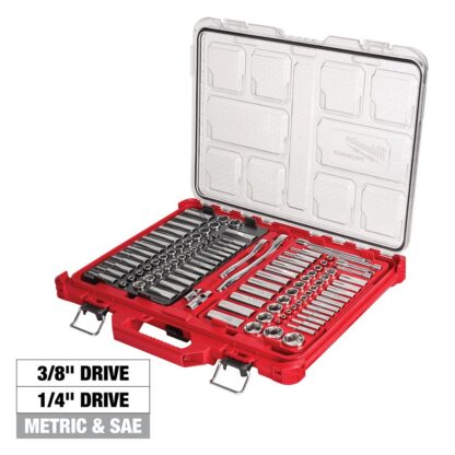 1/4 in. & 3/8 in. Ratchet and Socket Set in PACKOUT - SAE & Metric - 106 Piece