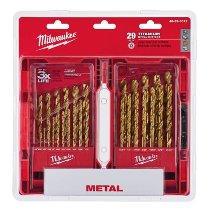 Thunderbolt Titanium Coated Drill Bit Set - 29 Piece