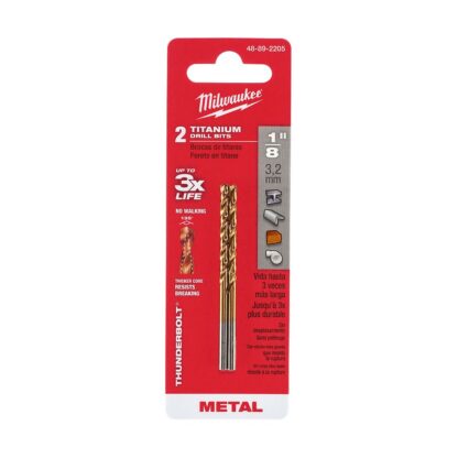 1/8 in. Thunderbolt Titanium Coated Drill Bit