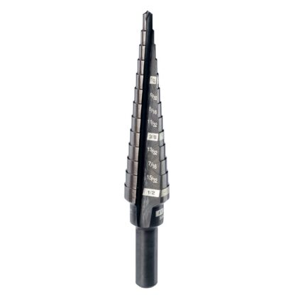 #1 Step Drill Bit, 1/8 in. - 1/2 in. x 1/32 in.