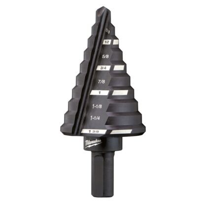 #5 Step Drill Bit, 1/4 in. - 1-3/8 in. x 1/8 in.