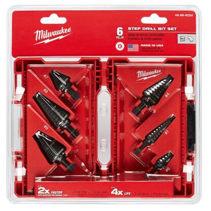 Step Drill Bit Set - 6 Piece