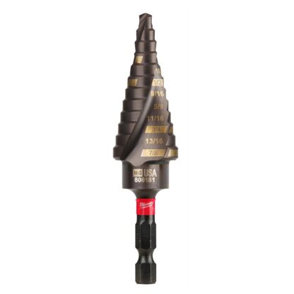 SHOCKWAVE Impact Duty Step Bit #4 3/16 - 7/8 in.