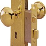 Toolbasix 6870372-3L Mortise Lock, Polished Brass