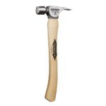 10 oz Titanium Smooth Face Hammer with 14.5 in. Curved Hickory Handle