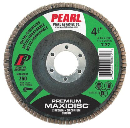 DISC FLAP 4-1/2"X7/8" 60GRIT MAXIDISC REDLINE MAX4560