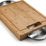 Napoleon Pro Cutting Board with Stainless Steel Bowls