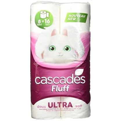 Cascades Toilet Paper Ultra Fluff, 8 Pack 77242