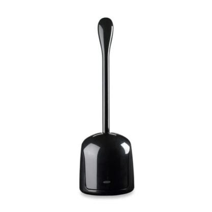 OXO Compact Black Toilet Brush with Holder 1349480BK