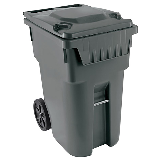 Quattro Wheeled Roll-Out Garbage Container 95 Gallon, Black 60269447Q1