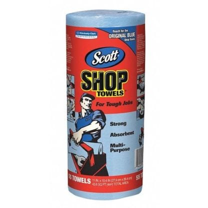 Scott Shop Towels, Blue, Single Roll 75123