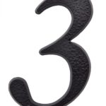 NUMBER PLASTIC (#3) 5" BLACK 1060023