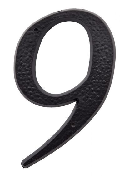 NUMBER PLASTIC (#9) 5" BLACK 1060090