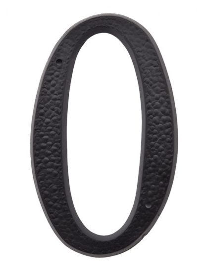 NUMBER PLASTIC (#0) 5" BLACK 1060104