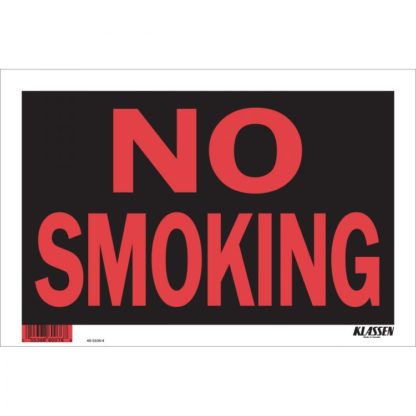 SIGN "NO SMOKING" 8"X12" 1170155