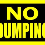 SIGN "NO DUMPING" 8"X12" 1171550