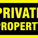 SIGN "PRIVATE PROPERTY" 8"X12" 1171674