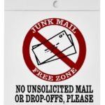 SIGN H-I IDENTA "NO JUNK MAIL" 3.5" 1181009