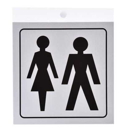 SIGN "RESTROOMS" 3.5" ALUM 1181556