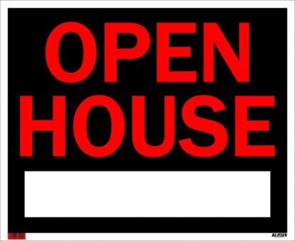 SIGN JUMBO "OPEN HOUSE" RED 1193090