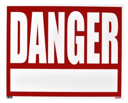 SIGN JUMBO "DANGER" W/BLANK AREA 1193438