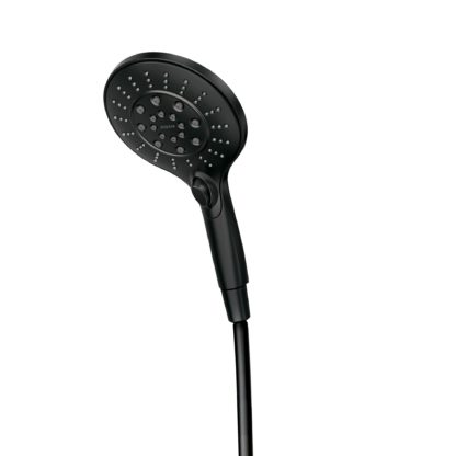 SHOWERHEAD HANDHELD ENGAGE MAGNET PUSH-BUTTON MT.BLK 26112BL