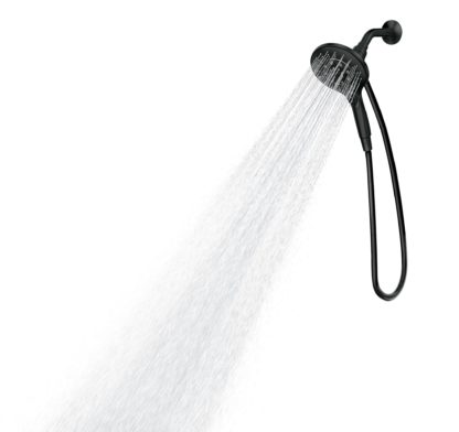 SHOWERHEAD HANDHELD ENGAGE MAGNET PUSH-BUTTON MT.BLK 26112BL