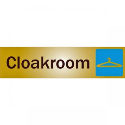 SIGN "CLOAKROOM " 2"X8" 1150081