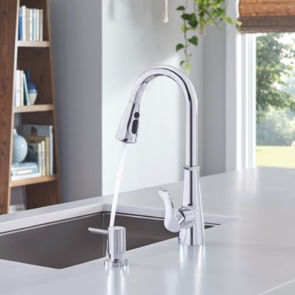 FAUCET KITCHEN 1-HANDLE PULL-OUT HADLEY CHROME 87245