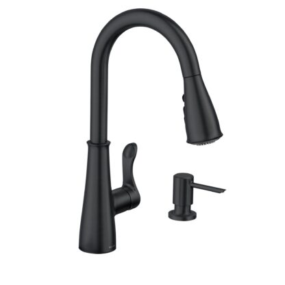 FAUCET KITCHEN HADLEY 1-HANDLE PULL-OUT MATTE BLACK 87245BL