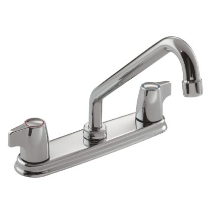 FAUCET KITCHEN MANOR CHROME 2-HANDLE 8"C/S 87310