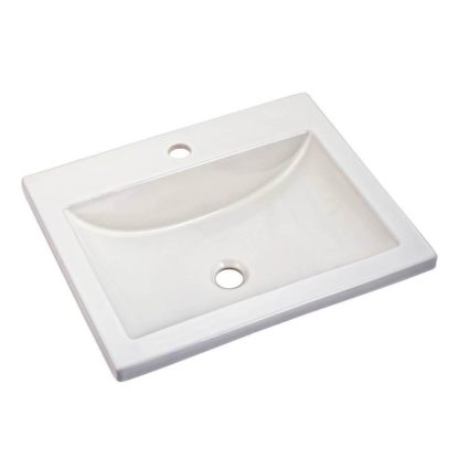 BASIN LAV DROP IN 20"X17" WHT STUDIO (A/S) 0643001.020