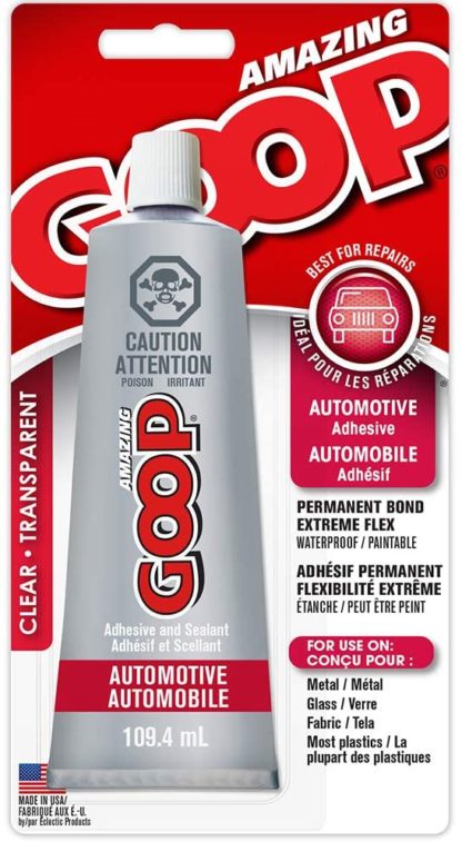 Eclectic Amazing Goop Automotive Adhesive, 109.4 ml, Tube, Clear, Liquid