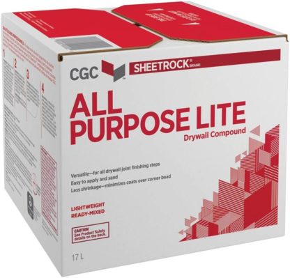 COMPOUND DRYWALL LITE WHITE CGC 17LITRES BOX 380114