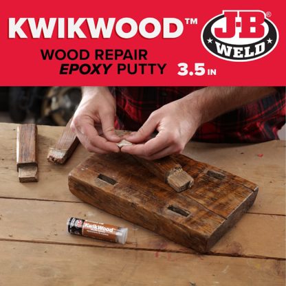 EPOXY PUTTY COMPOUND WOOD REPAIR KWIKWOOD J-B WELD 28G 8257F