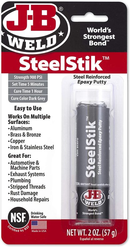 EPOXY PUTTY COMPOUND "STEELSTIK" "J-B WELD" 57G (2OZ) 8267SF