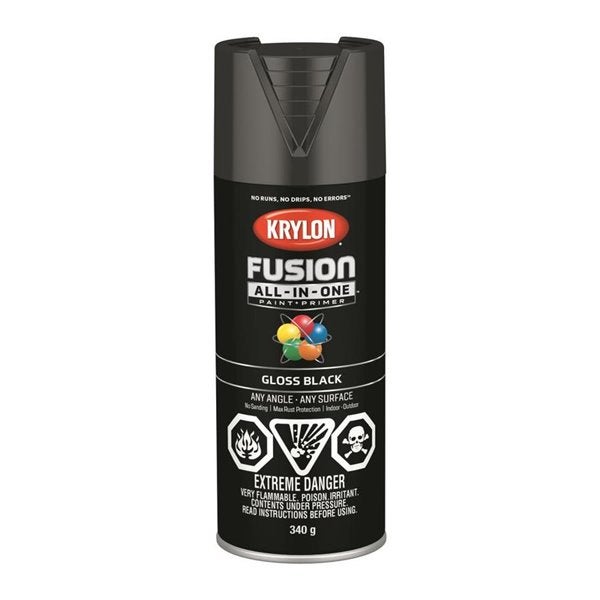 Paint Spray Intext Gloss Black 340g 451601002 Preston Hardware