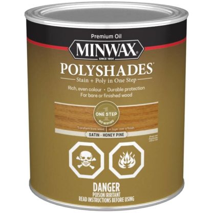 STAIN POLYSHADES HONEY PINE SATIN 946ML 331034444