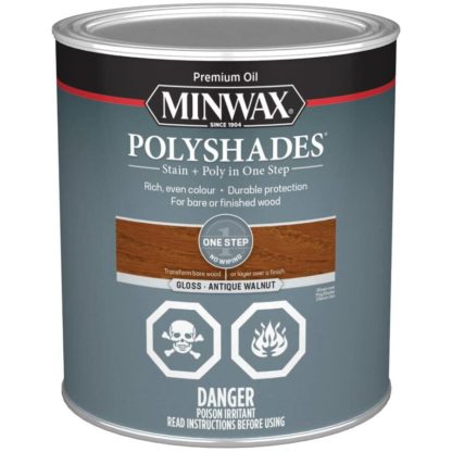 STAIN POLYSHADES ANTIQUE WALNUT SATIN 946ML 334034444