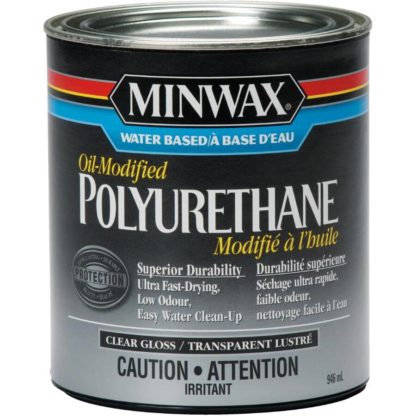 STAIN WATER BASE POLYURETHANE MINWAX GLOSS 946ML CM6301504