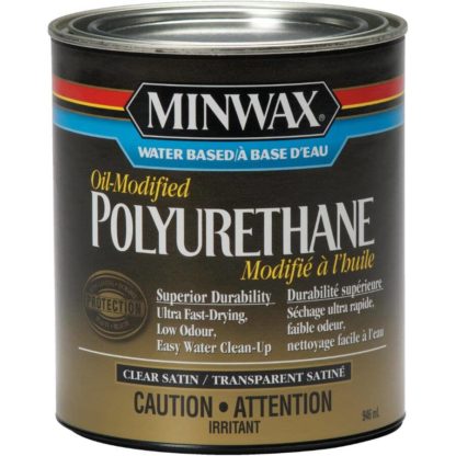 STAIN WATER BASE POLYURETHANE MINWAX SATIN 946ML CM6302504