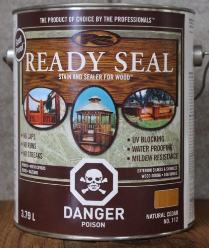 STAIN & SEALER EXT READY SEAL NATURAL CEDAR 3.78L 112